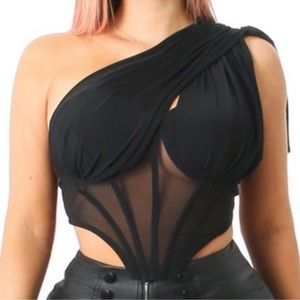 Black corset top
